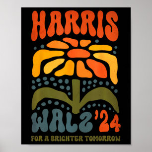 Wheimer Waltz 2024 Retro Boho Vintag Groovy Flowe Poster
