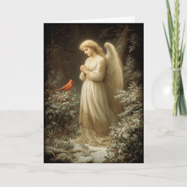 When Cardinals Appear Feiertagskarte (Vorderseite)