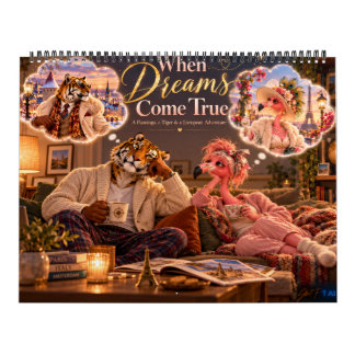 When Dreams Come True – Funny Flamingo & Tiger2027 Kalender