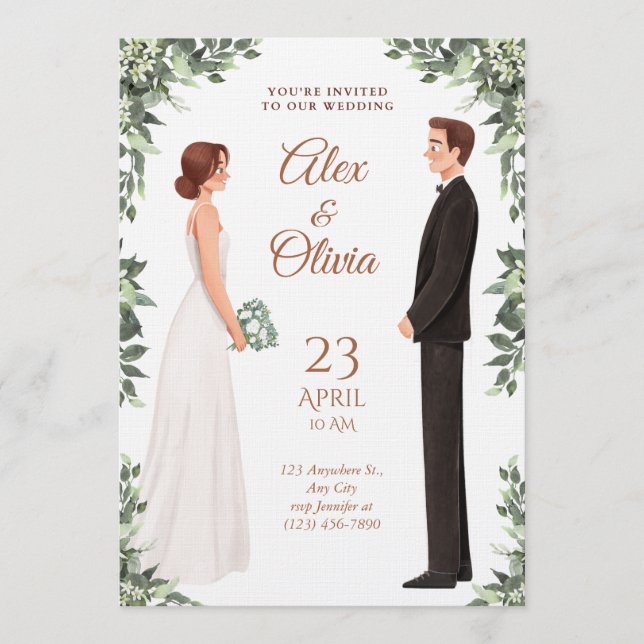 When Our Eyes Meet Wedding Invitation Einladung (Vorderseite)