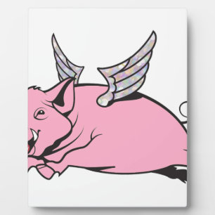 when pigs fly fotoplatte