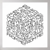 When This Virus Is Over Black Text Cube