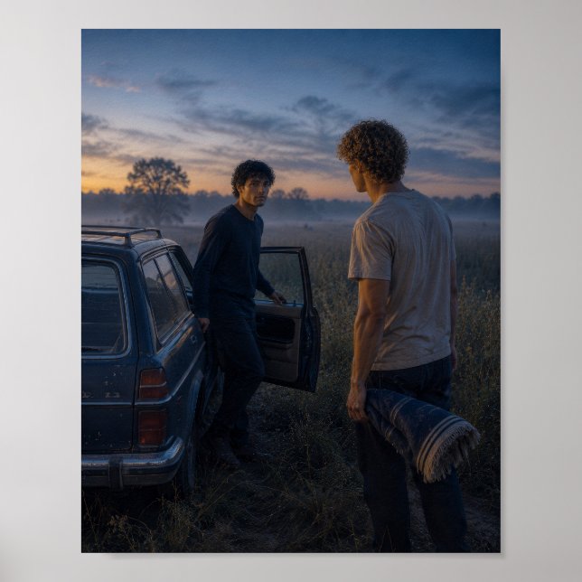 When We Pulled Over | Schwules Kunstprojekt Poster (Vorne)