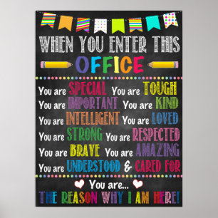 When You Enter This Office School Counselor Poster