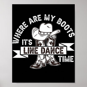 Where are my boots line dance  poster