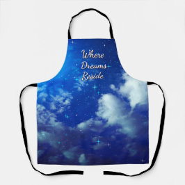 Where Dreams Reside Apron | Night Sky Cooking Wear Schürze