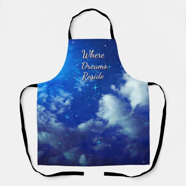 Where Dreams Reside Apron | Night Sky Cooking Wear Schürze (Vorderseite)