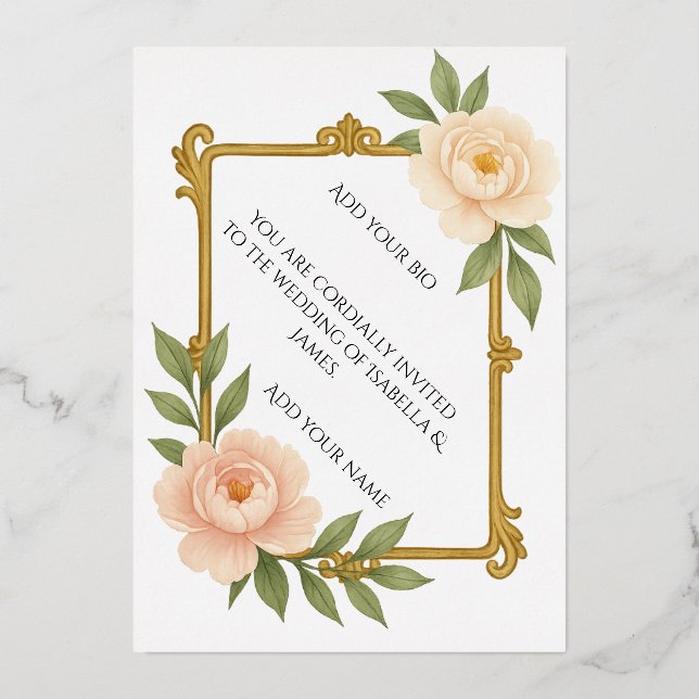 Where elegance meets everlasting love. folieneinladung (Vorderseite)