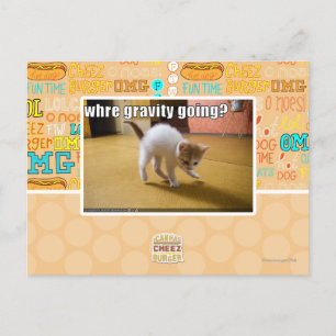 Where gravity going? postkarte