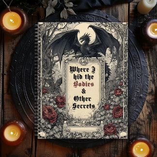 Where I Hid The Bodies Dark Gothic Notizbuch