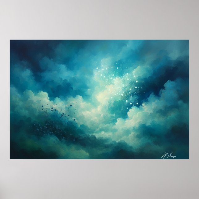 Where Light Breathes Abstract Poster (Vorne)