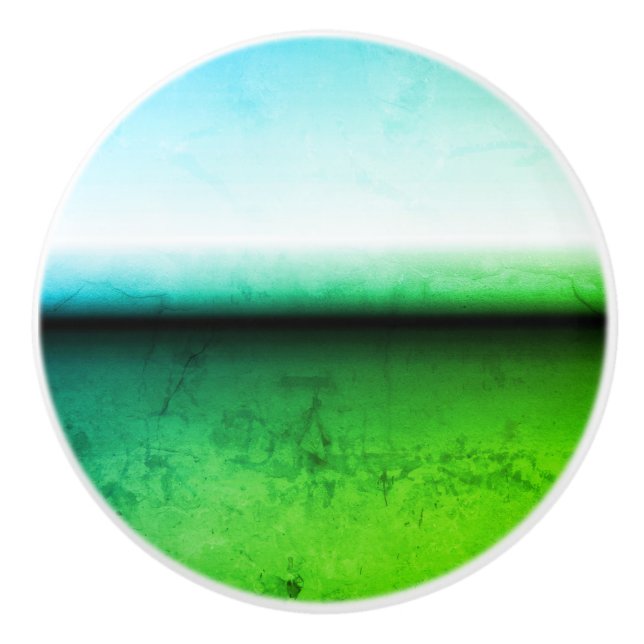 Where Mountains Meet Sea Drawer Pull Knob Keramikknauf (Vorderseite)