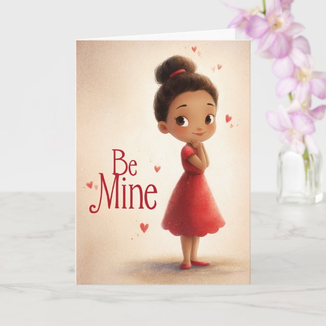 Where My Heart Rests Valentine Card Karte (Orchidee)