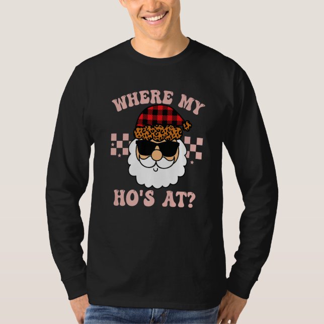 Where My Hos At Groovy Red  2 T-Shirt (Vorderseite)