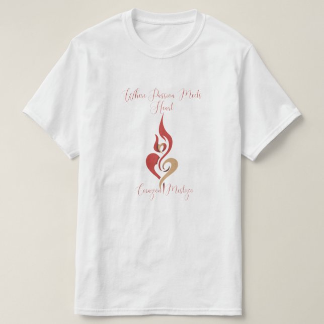 Where Passion Meets Heart Artist Name T-shirt (Design vorne)