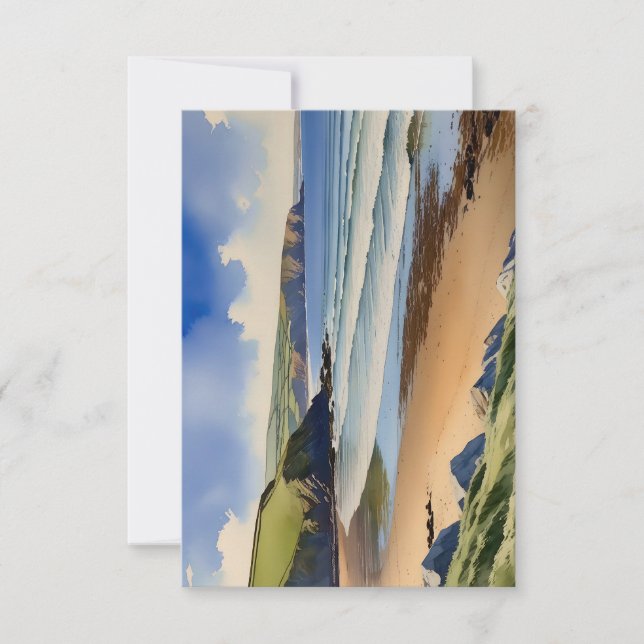 "Where Sky Meets Quiet Sand" - Devon Seascape (Vorderseite)