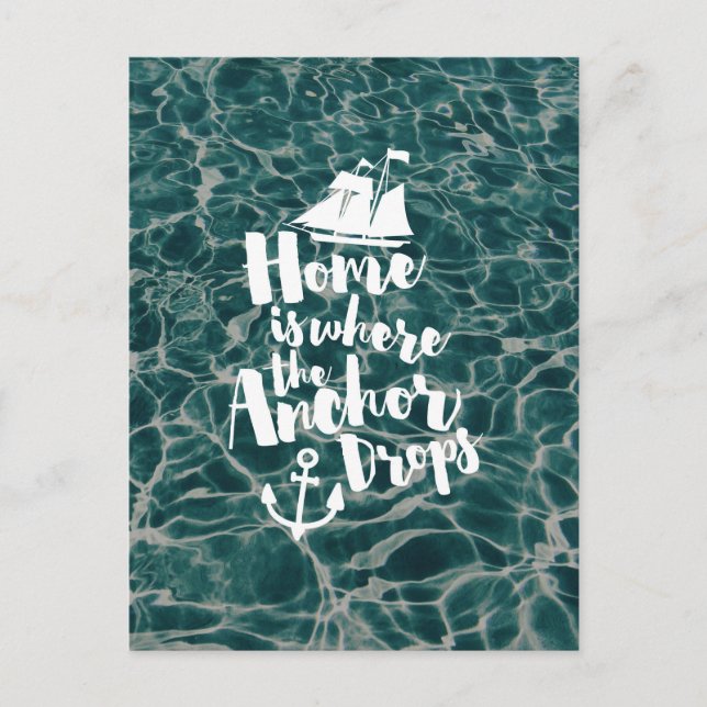 Where The Anchor Drops Postkarte (Vorderseite)