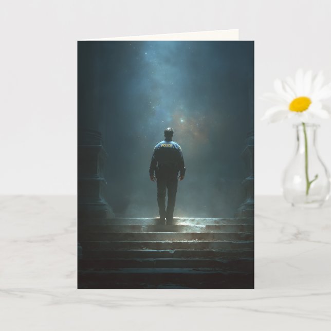 "Where the Stars Salute" Sympathy Card Karte (Kleine Pflanze)