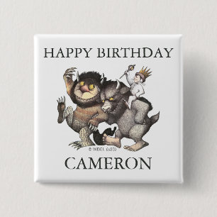 Where The Wild Things Alles Gute zum Geburtstag Button