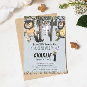 Where the Wild Things Are 1. Geburtstagseinladung Einladung