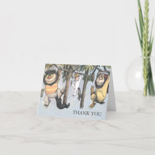 Where the Wild Things Are Baby Shower Danksagung Dankeskarte