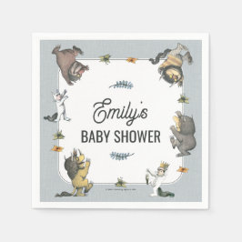 Where the Wild Things Are Character Baby Shower Serviette