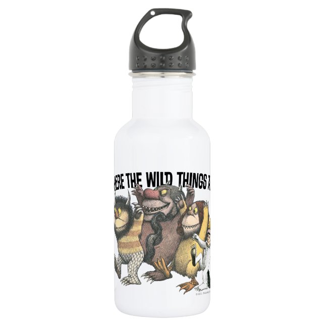 Where the Wild Things Are Characters & Logo Edelstahlflasche (Vorderseite)
