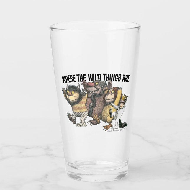 Where the Wild Things Are Characters & Logo Glas (Vorderseite)