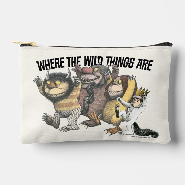 Where the Wild Things Are Characters & Logo Zubehörtasche (Vorderseite)