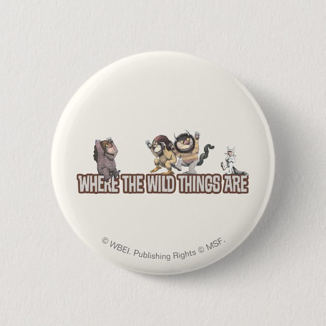 Where the Wild Things Are Characters on Logo Button (Vorderseite)