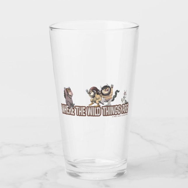Where the Wild Things Are Characters on Logo Glas (Vorderseite)