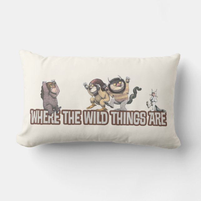 Where the Wild Things Are Characters on Logo Lendenkissen (Vorderseite)