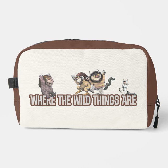 Where the Wild Things Are Characters on Logo Waschbeutel (Vorderseite)