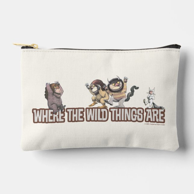 Where the Wild Things Are Characters on Logo Zubehörtasche (Vorderseite)