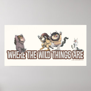 Where the Wild Things Are Charaktere auf Logo Poster
