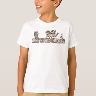 Where the Wild Things Are Charaktere auf Logo T-Shirt