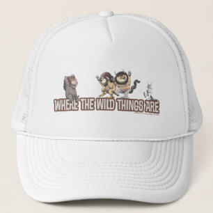 Where the Wild Things Are Charaktere auf Logo Truckerkappe