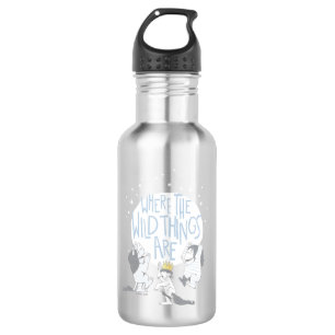 Where The Wild Things Are   Mond & Sterne Edelstahlflasche