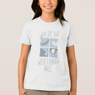 Where The Wild Things Are Quadratisches Grafik Tri-Blend Shirt