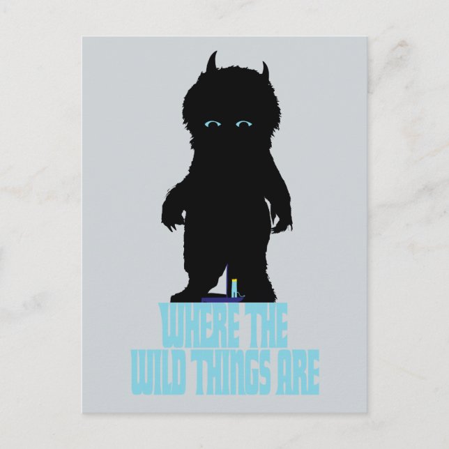 Where the Wild Things Are | Wild Thing Silhouette Postkarte (Vorderseite)