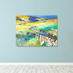 "Where Water Sings - A Yorkshire Landschaft Leinwanddruck