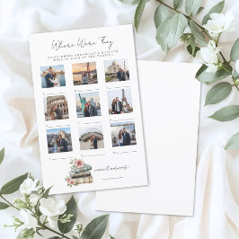 Where Were They Book Bridal Shower Game