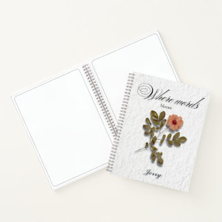 Where Words Bloom – Personalized Writing Journal Notizbuch