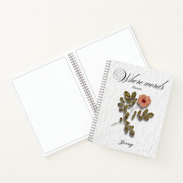 Where Words Bloom – Personalized Writing Journal Notizbuch (Innenseite)
