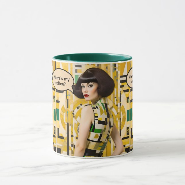 Where's My Coffee Retro Beauty 60s coffee mug Tasse (Zentrum)