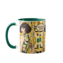 Where's My Coffee Retro Beauty 60s coffee mug