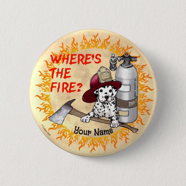 Wheres the Fire Firefighter Button (Vorderseite)