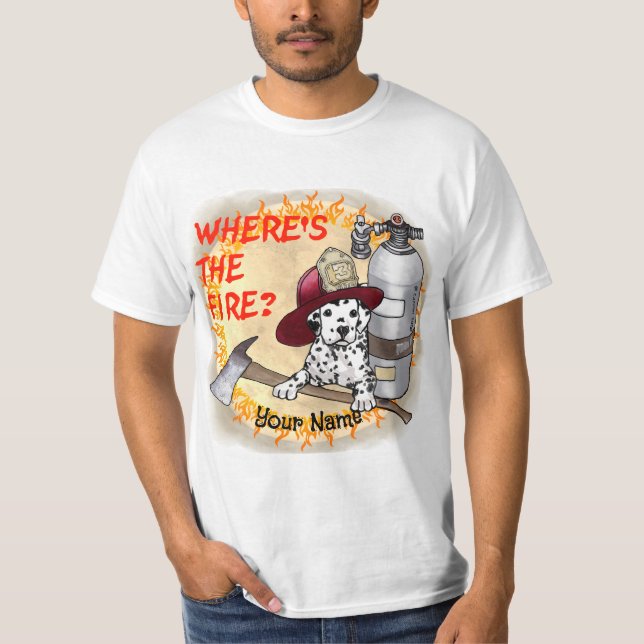 Wheres the Fire Firefighter T-Shirt (Vorderseite)