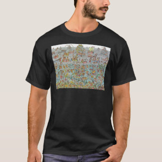 Wheres Waldo Underwater Scene Sticker T-Shirt