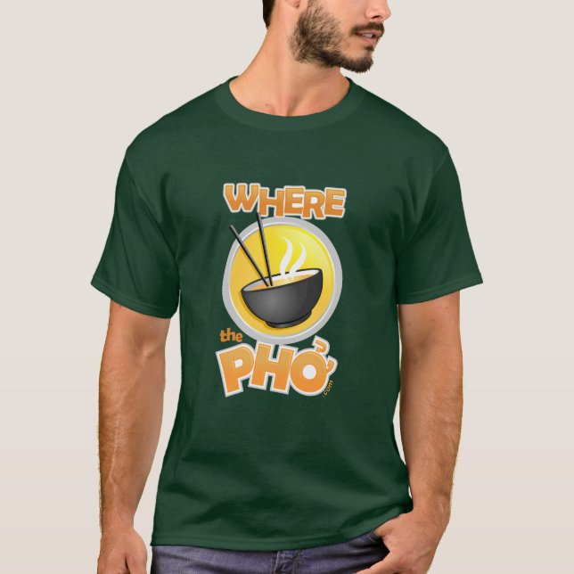 WhereThePho dunkles Heavyweight-T-Shirt T-Shirt (Vorderseite)